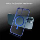 Straight Side Laser Plating Full Coverage Clear TPU Shockproof Magsafe Case For iPhone 11 Pro Max(Graphite Black) - 14