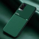 For vivo X60 5G Classic Tilt Strip Grain Magnetic Shockproof PC + TPU Case(Green) - 1