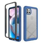 For Motorola Moto One 5G Ace Starry Sky Solid Color Series Shockproof PC + TPU Protective Case(Royal Blue) - 1