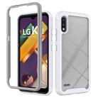 For LG K22 Starry Sky Solid Color Series Shockproof PC + TPU Protective Case(White) - 1