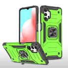 For Samsung Galaxy A32 5G Magnetic Armor Shockproof TPU + PC Case with Metal Ring Holder(Green) - 1