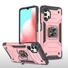 For Samsung Galaxy A32 5G Magnetic Armor Shockproof TPU + PC Case with Metal Ring Holder(Rose Gold) - 1