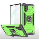 For Samsung Galaxy Note 10 Plus Magnetic Armor Shockproof TPU + PC Case with Metal Ring Holder(Green) - 1