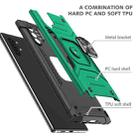 For Samsung Galaxy Note 10 Plus Magnetic Armor Shockproof TPU + PC Case with Metal Ring Holder(Dark Green) - 4