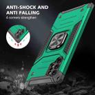 For Samsung Galaxy Note 10 Plus Magnetic Armor Shockproof TPU + PC Case with Metal Ring Holder(Dark Green) - 7