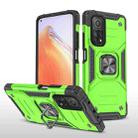 For Xiaomi Mi 10T Pro 5G Magnetic Armor Shockproof TPU + PC Case with Metal Ring Holder(Green) - 1