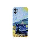 For iPhone 12 Pro Max Colored Drawing Pattern Fine Hole IMD Shockproof TPU Protective Case(Rural) - 1