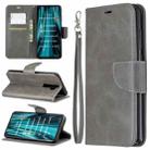 For Xiaomi Redmi Note 8Pro Retro Lambskin Texture Pure Color Horizontal Flip PU Leather Case with Holder & Card Slots & Wallet & Lanyard(Grey) - 1