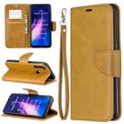 For Huawei Mate 30 Pro Retro Lambskin Texture Pure Color Horizontal Flip PU Leather Case with Holder & Card Slots & Wallet & Lanyard(Yellow) - 1