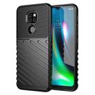 For Motorola Moto G9 / G9 Play Thunderbolt Shockproof TPU Protective Soft Case(Black) - 1