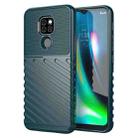 For Motorola Moto G9 / G9 Play Thunderbolt Shockproof TPU Protective Soft Case(Green) - 1