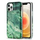 TPU Glossy Marble Pattern IMD Protective Case For iPhone 12 Pro(Emerald Green) - 1