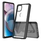 For Motorola Moto One 5G Ace Shockproof Scratchproof TPU + Acrylic Protective Case(Black) - 1