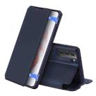 For Samsung Galaxy S21 5G DUX DUCIS Skin X Series PU + TPU Horizontal Flip Leather Case with Holder & Card Slots(Blue) - 1