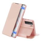 For Samsung Galaxy S21 5G DUX DUCIS Skin X Series PU + TPU Horizontal Flip Leather Case with Holder & Card Slots(Rose Gold) - 1