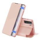 For Samsung Galaxy S21+ 5G DUX DUCIS Skin X Series PU + TPU Horizontal Flip Leather Case with Holder & Card Slots(Rose Gold) - 1