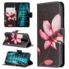 For Xiaomi Redmi Note 8 Pro Colored Drawing Horizontal Flip Leather Case with Holder & Card Slots & Wallet(Lotus) - 1