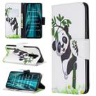 For Xiaomi Redmi Note 8 Pro Colored Drawing Horizontal Flip Leather Case with Holder & Card Slots & Wallet(Panda) - 1