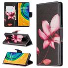 For Huawei Mate 30 Pro Colored Drawing Horizontal Flip Leather Case with Holder & Card Slots & Wallet(Lotus) - 1