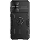 For Samsung Galaxy S21+ 5G NILLKIN Shockproof CamShield Armor Protective Case with Invisible Ring Holder(Black) - 1