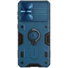 For Samsung Galaxy S21+ 5G NILLKIN Shockproof CamShield Armor Protective Case with Invisible Ring Holder(Blue) - 1