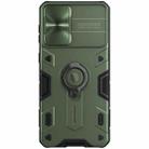 For Samsung Galaxy S21+ 5G NILLKIN Shockproof CamShield Armor Protective Case with Invisible Ring Holder(Green) - 1