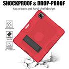 For iPad Pro 12.9 inch (2020) Contrast Color Robot Shockproof Silicone + PC Protective Tablet Case with Holder(Red Black) - 5