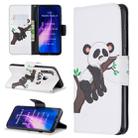 For Xiaomi Redmi Note 8 Colored Drawing Horizontal Flip Leather Case with Holder & Card Slots & Wallet(Tree Panda) - 1