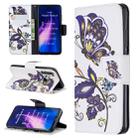 For Xiaomi Redmi Note 8 Colored Drawing Horizontal Flip Leather Case with Holder & Card Slots & Wallet(White Butterfly) - 1
