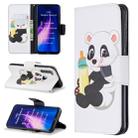 For Xiaomi Redmi Note 8 Colored Drawing Horizontal Flip Leather Case with Holder & Card Slots & Wallet(Bottle Panda) - 1