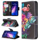 For Xiaomi Redmi Note 8 Colored Drawing Horizontal Flip Leather Case with Holder & Card Slots & Wallet(Flamingo) - 1