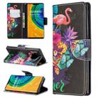 For Huawei Mate 30 Pro Colored Drawing Horizontal Flip Leather Case with Holder & Card Slots & Wallet(Flamingo) - 1