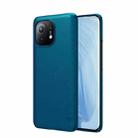 For Xiaomi Mi 11 NILLKIN Frosted Concave-convex Texture PC Protective Case(Peacock Blue) - 1