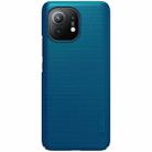 For Xiaomi Mi 11 NILLKIN Frosted Concave-convex Texture PC Protective Case(Peacock Blue) - 2