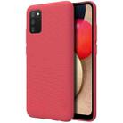 For Samsung Galaxy A02s / M02s NILLKIN Frosted Concave-convex Texture PC Protective Case(Red) - 1