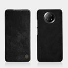 For Xiaomi Redmi Note 9 5G NILLKIN QIN Series Crazy Horse Texture Horizontal Flip Leather Case with Card Slot(Black) - 1