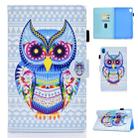 For Huawei MediaPad M6 8.4 Colored Drawing Stitching Horizontal Flip Leather Case, with Holder & Card Slots(Colored Owl) - 1