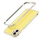 For iPhone 11 Aurora Series Lens Protector + Metal Frame Protective Case (Gold) - 1