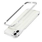 For iPhone 11 Aurora Series Lens Protector + Metal Frame Protective Case (Silver) - 1