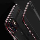 For iPhone 11 Pro Max Aurora Series Lens Protector + Metal Frame Protective Case (Black Silver) - 4
