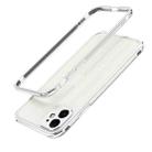 For iPhone 11 Pro Max Aurora Series Lens Protector + Metal Frame Protective Case (Silver) - 1