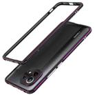 For Xiaomi Mi 11 Aurora Series Lens Protector + Metal Frame Protective Case(Black Purple) - 1