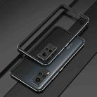 For vivo X60 Pro Aurora Series Lens Protector + Metal Frame Protective Case(Black Silver) - 2