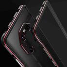 For Huawei Mate 40 Pro Aurora Series Lens Protector + Metal Frame Protective Case(Black Red) - 3