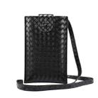 Braided Packing Simple High-end Mobile Phone Bag with Lanyard, Suitable for 6.7 inch Smartphones(Black) - 1