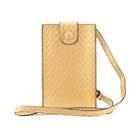 Braided Packing Simple High-end Mobile Phone Bag with Lanyard, Suitable for 6.7 inch Smartphones(Yellow) - 1