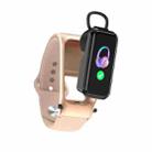 X4 1.14 inch HD Screen Bluetooth Earphone Smart Bracelet, Support Sleep Monitoring / Body Temperature Monitoring / Heart Rate Monitoring(Rose Gold) - 1