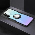 For Xiaomi Redmi Note 8 Shockproof TPU + Acrylic Protective Case with Metal Ring Holder(Silver Black) - 1