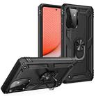 For Samsung Galaxy A72 5G / 4G Shockproof TPU + PC Protective Case with 360 Degree Rotating Holder(Black) - 1