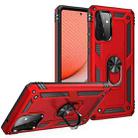 For Samsung Galaxy A72 5G / 4G Shockproof TPU + PC Protective Case with 360 Degree Rotating Holder(Red) - 1